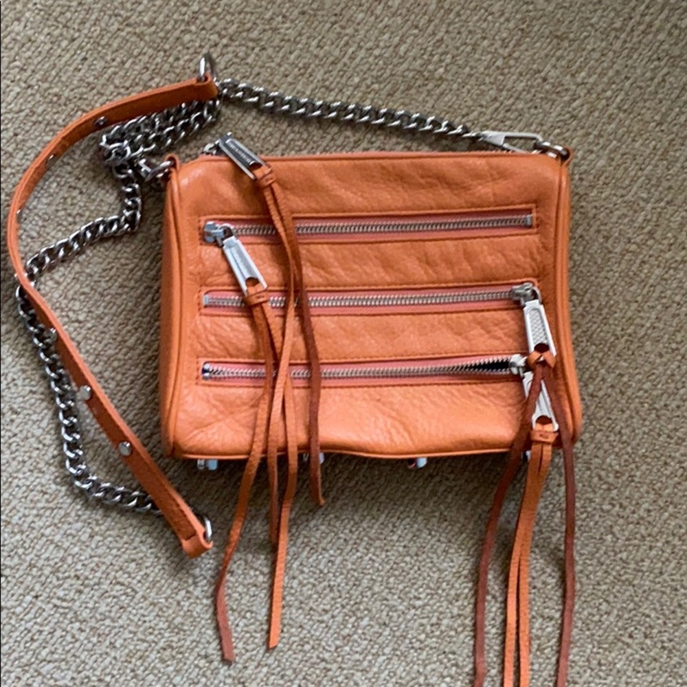 Rebecca Minkoff purse - orange chain crossbody